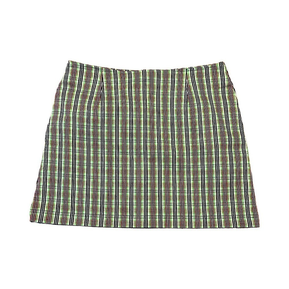 Vintage Plaid Skirt Green check mini skirt clueless